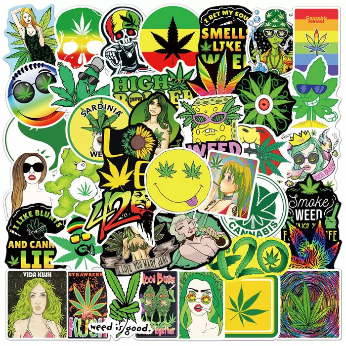 Cannabis Stickers D