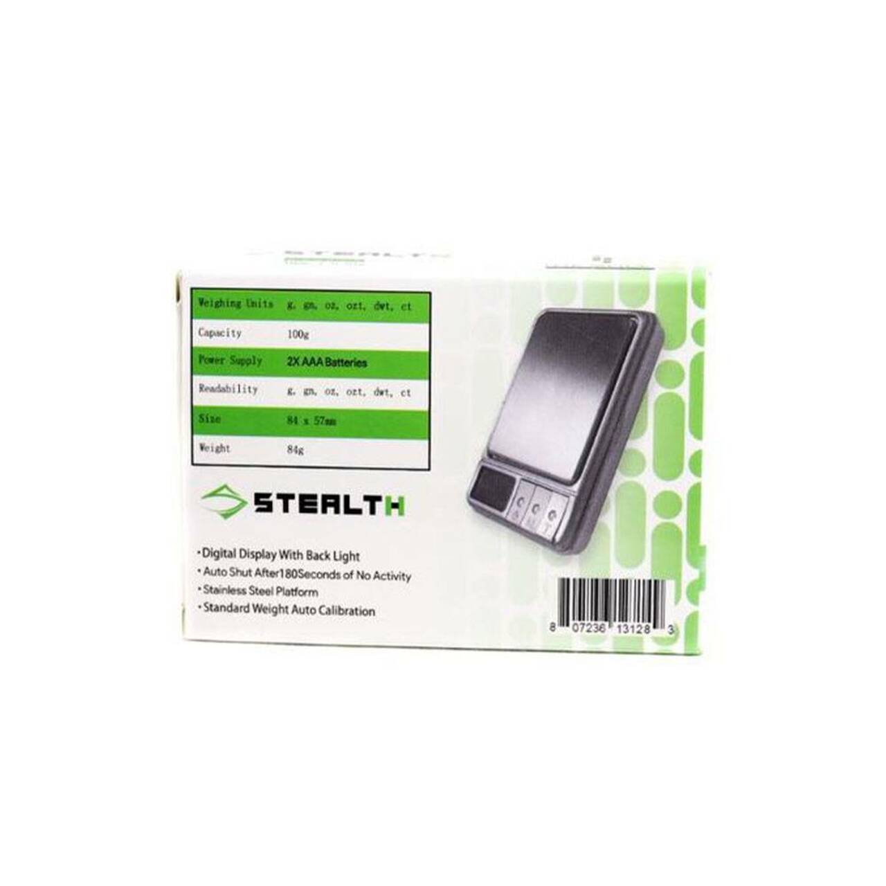 Scale: Infyniti Stealth V2 100g x 0.01g