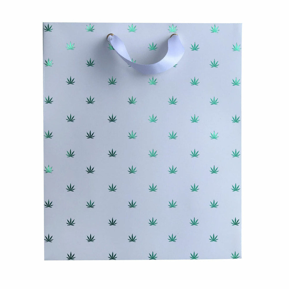 KushKards Gift Bag-Green Leaves