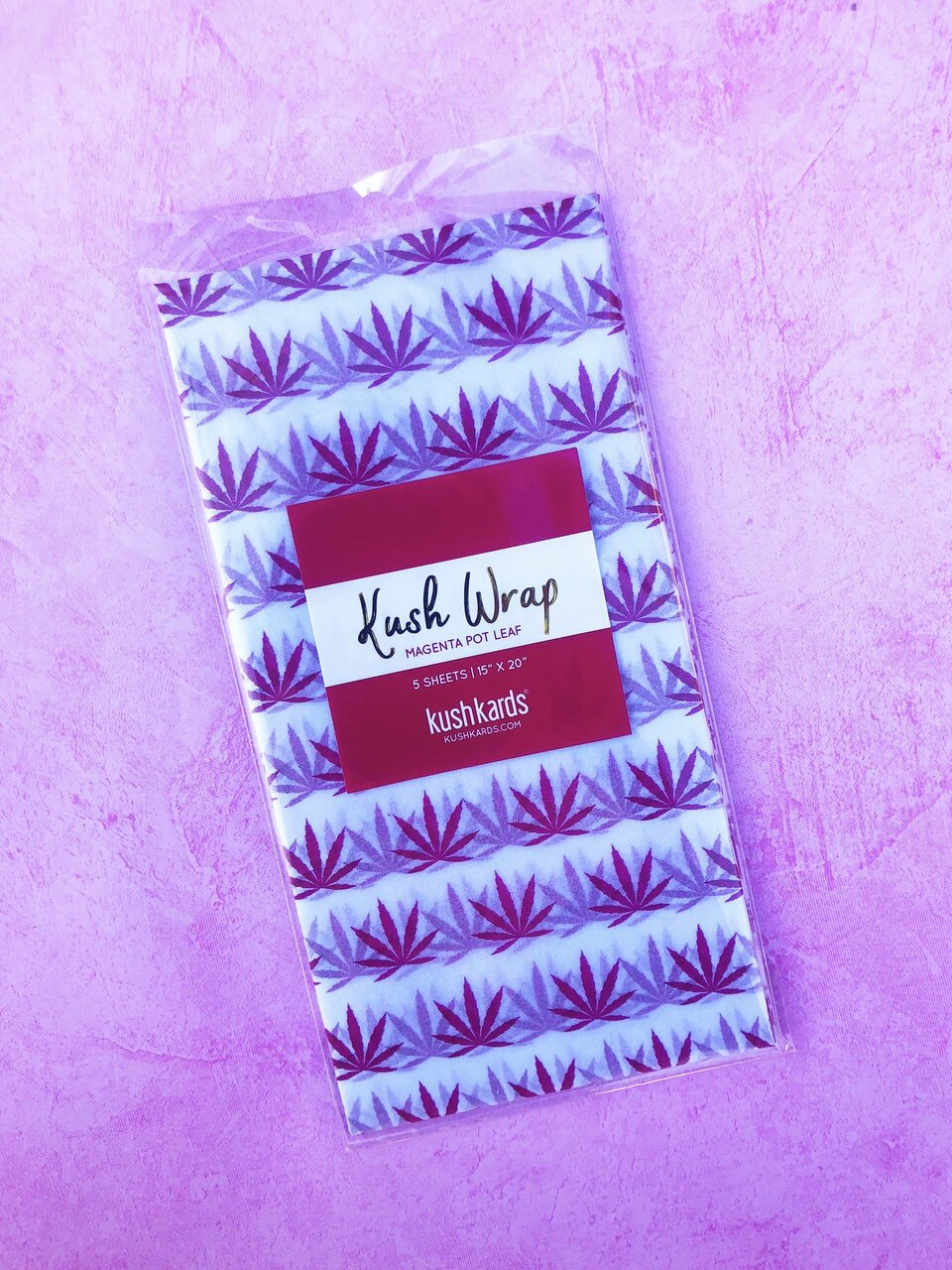 KushKard Gift Wrap-Magenta