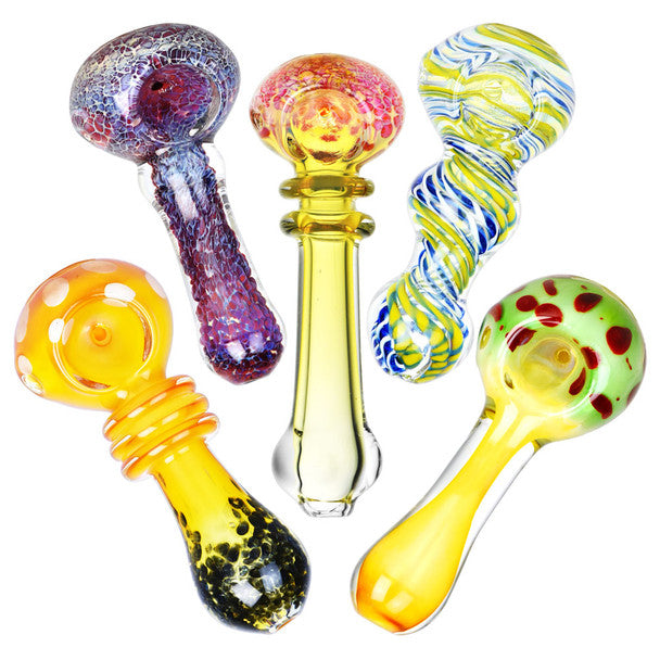 4" Fancy Worked Pipe Assorted Colours