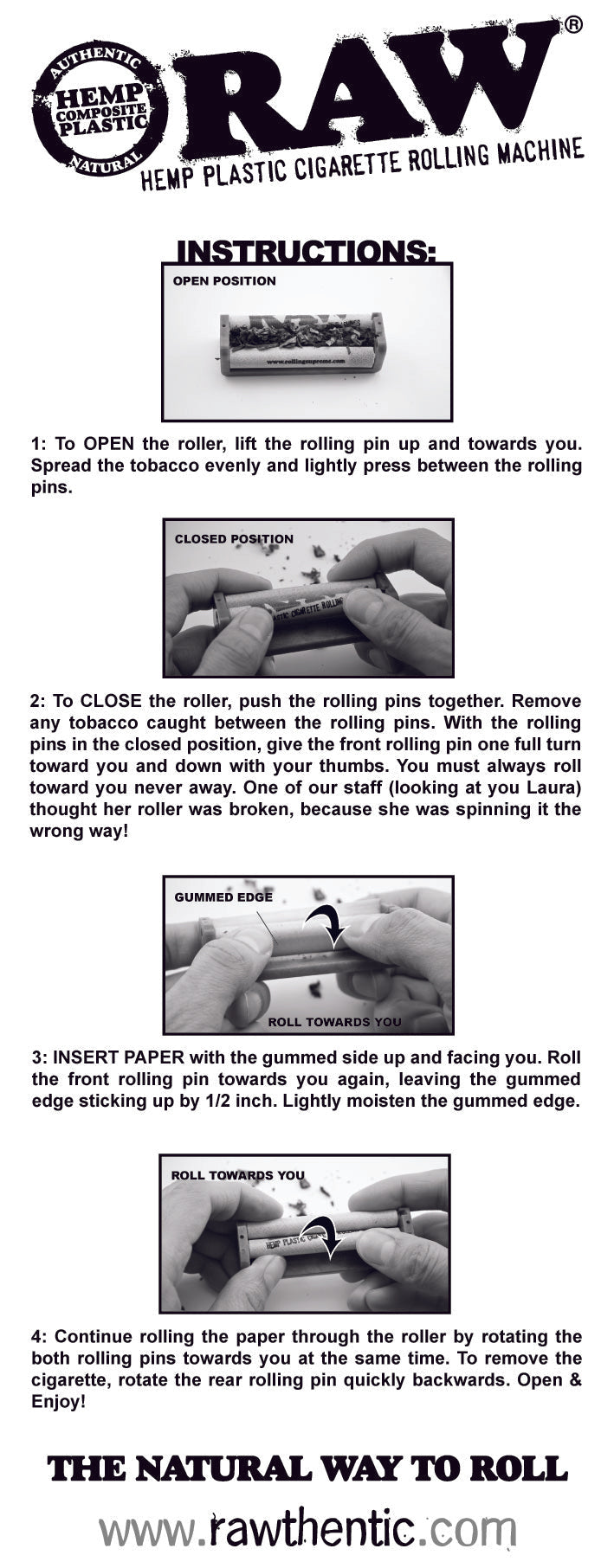 Raw Plastic 110mm autoroller