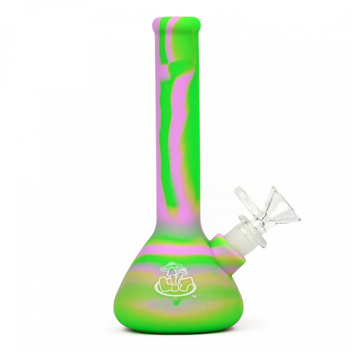 Bong: Lit Silicone 7"-Purple/Green