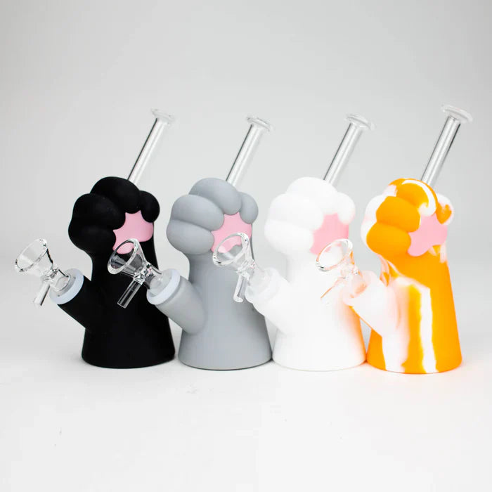 6" Silicone Cat Paw Bubbler