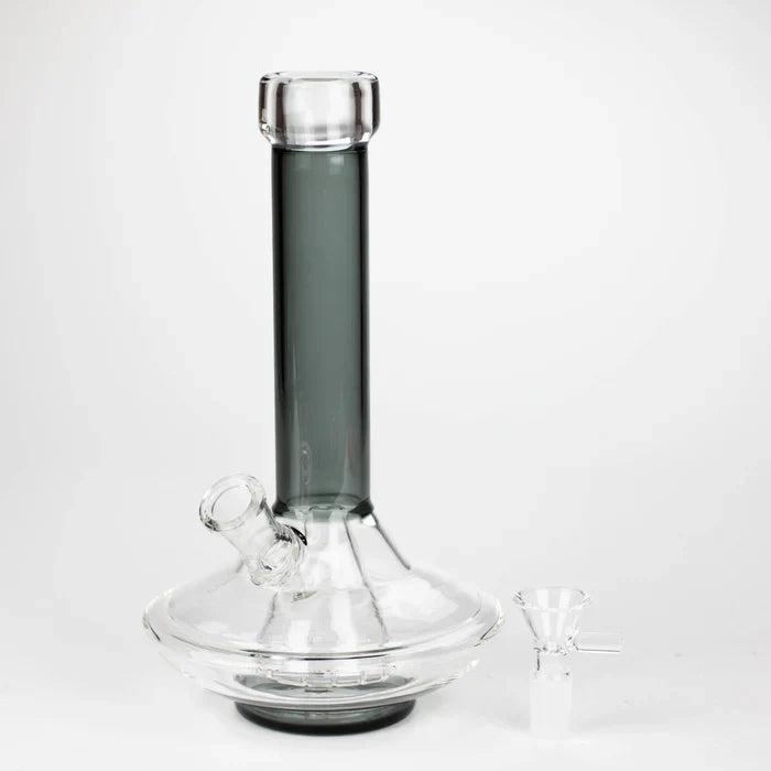 9" 14mm UFO Pyramid Bong Clear
