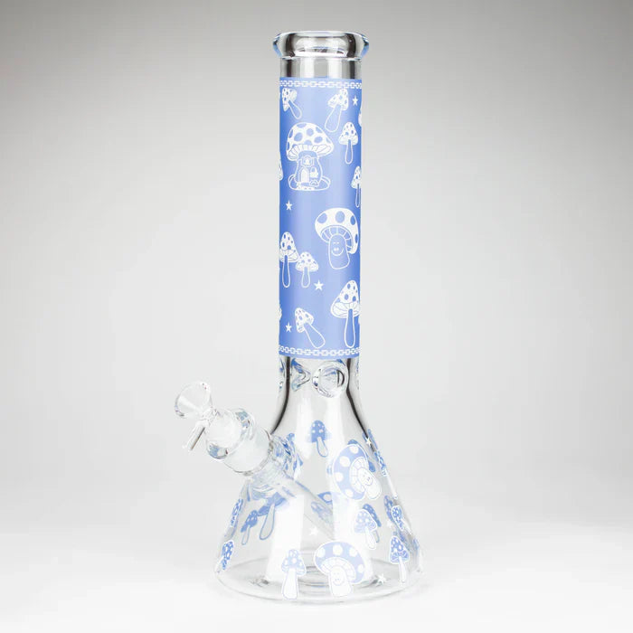 14" 7mm Glow In The Dark Mushroom - Blue