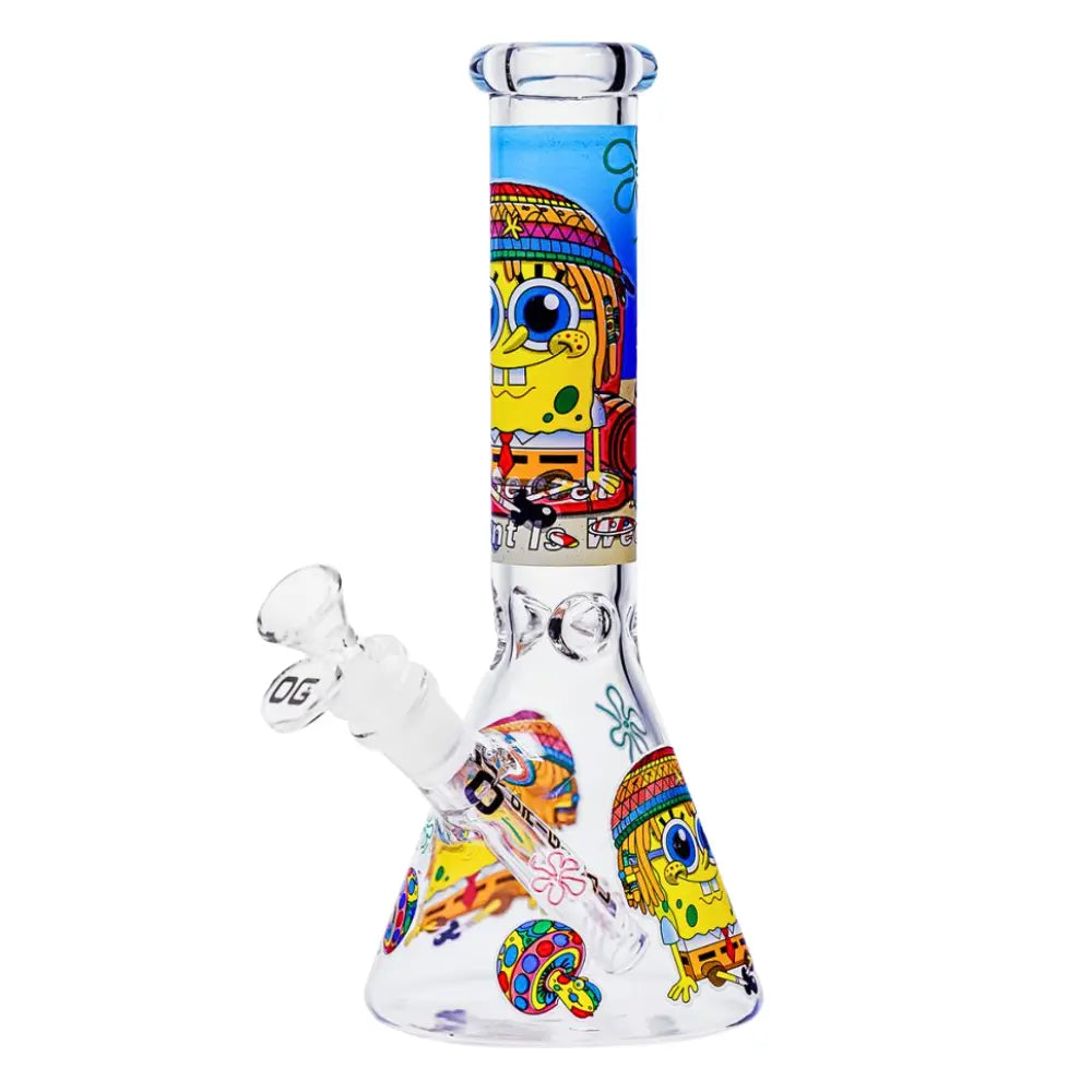 10" (5mm) Trippy SpongeBob Bong
