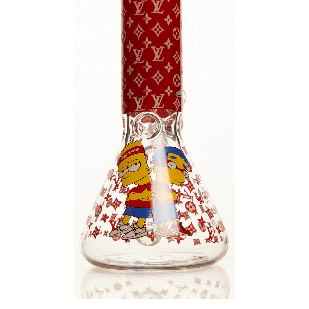 8" 4MM Bart Bong - Pink