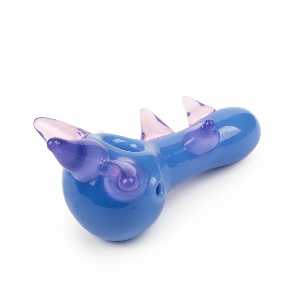 Red Eye Glass 4.5" Purple Spike Pipe with Screen