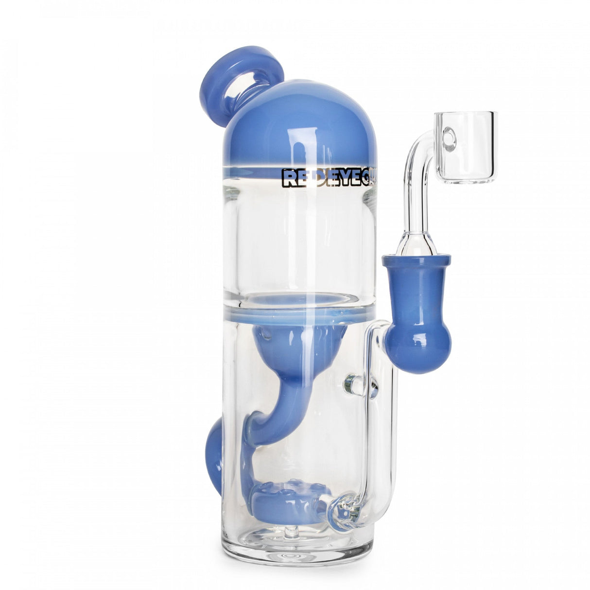 Bong: 7" Alpha Incycler-Milky Blue