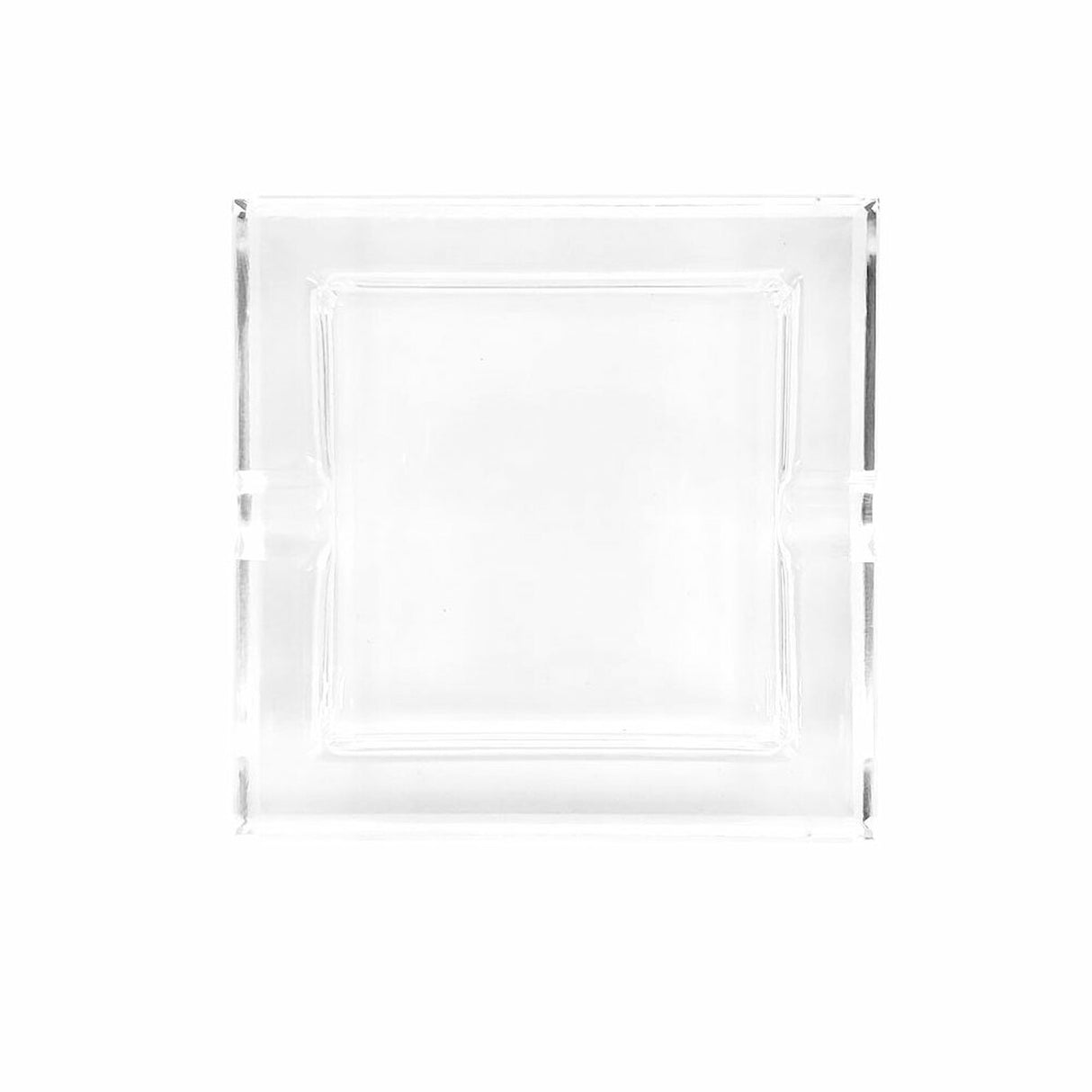 GLASS CRYSTAL ASHTRAY SQUARE