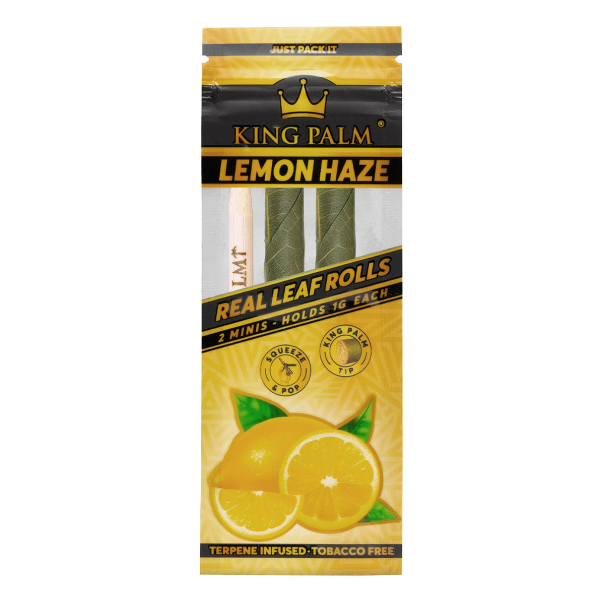 Paper: King Palm Mini Pre-Roll 2pc -Lemon Haze