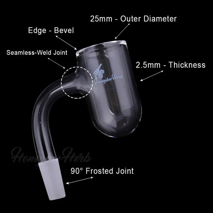 Honeybee Herb (B) Bevel Deep Bowl Banger