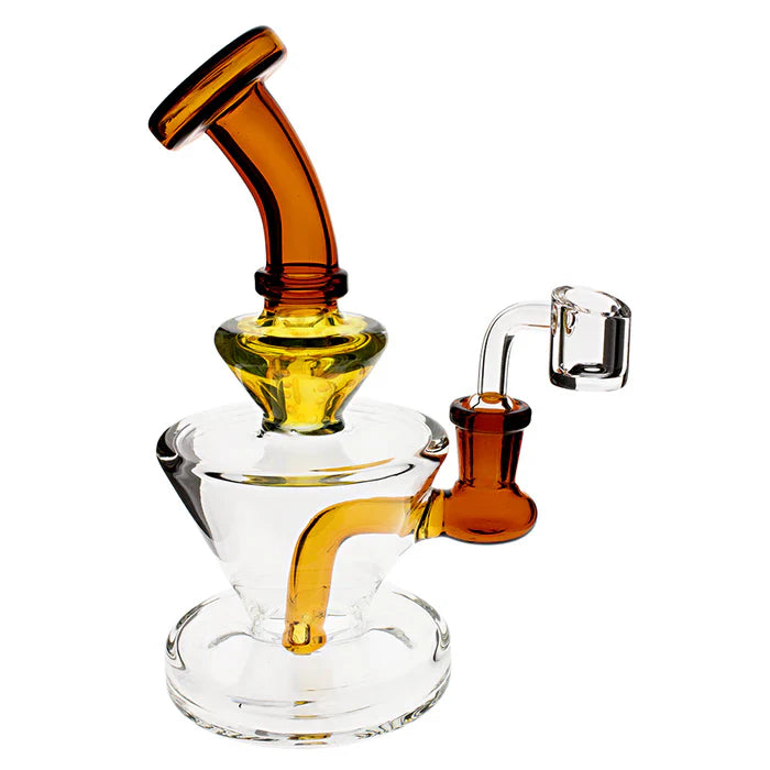 8" Plain Jane Cone Stack Amber
