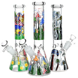 10" Mushroom Glo Beaker Bong