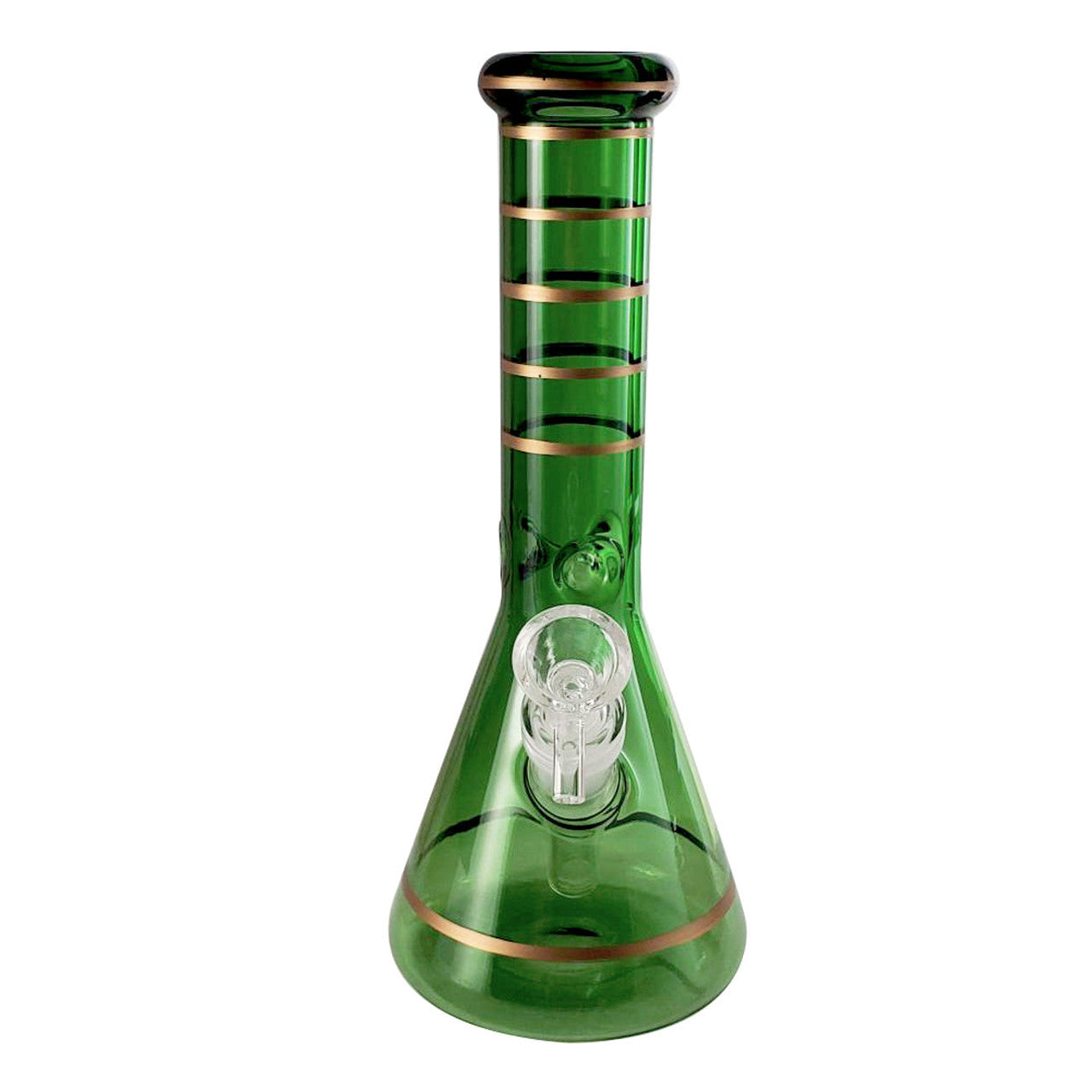 Bong: Striped Beaker 9.75"-Assorted Colours