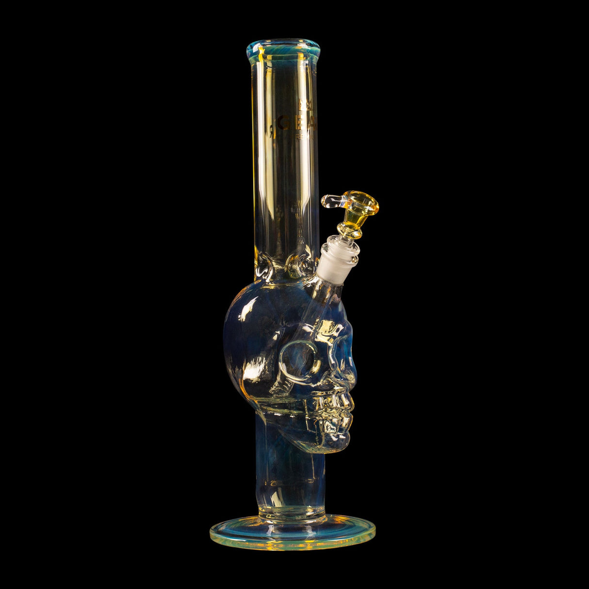 Bong: GEAR 15" Tube Skull- Colour Changing