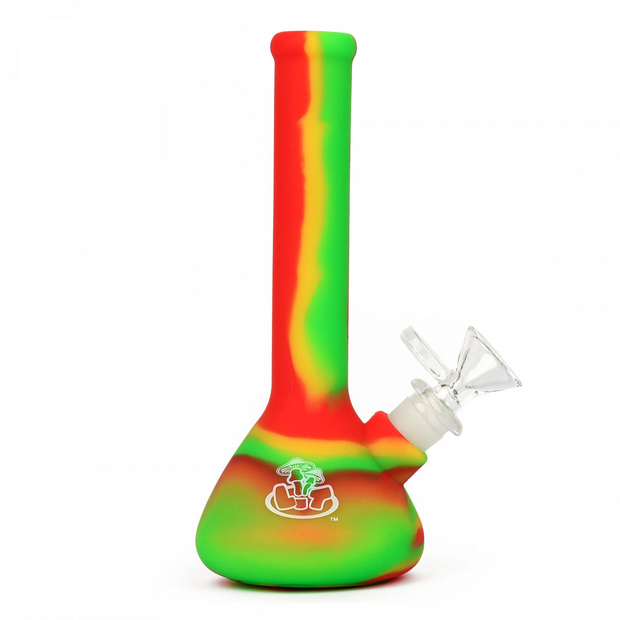 Bong: Lit Silicone 7"-Rasta