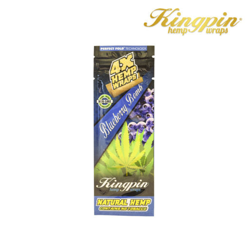 Kingpin Hemp Wrap Blueberry-4pk