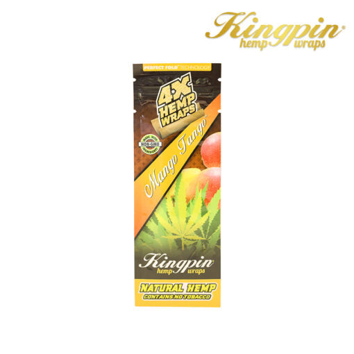 Kingpin Hemp Wrap Mango-4pk