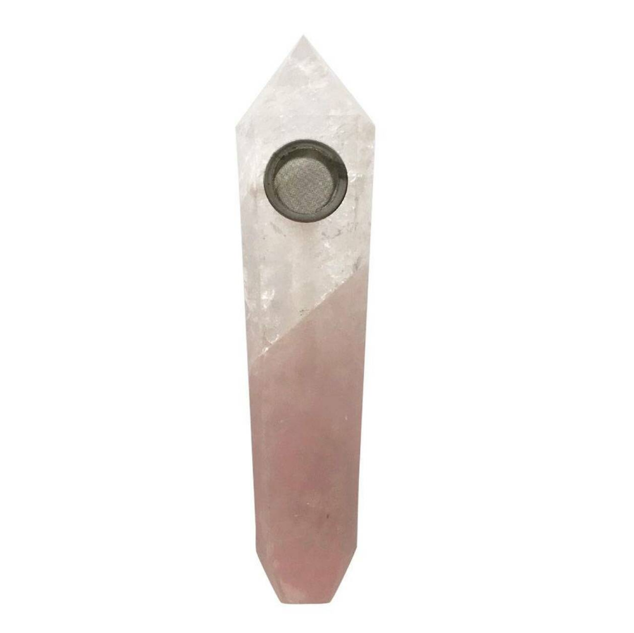 Pipe: Rose/Clear Quartz