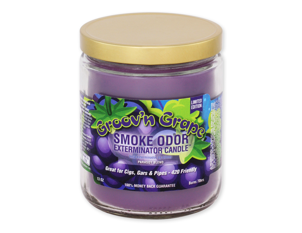 Candle: Smoke Odor 13oz Groov'n Grape